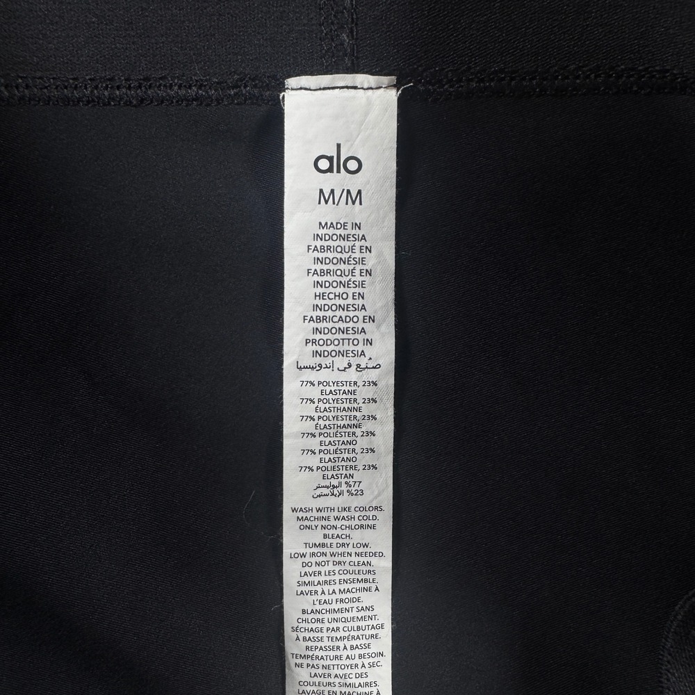 Alo Yoga Airlift High Waist Cutaway Legging Black Women's M Cutout Front - Picture 8 of 16